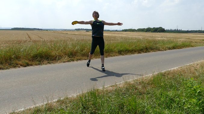 Diskus im Feld Diskus im Feld